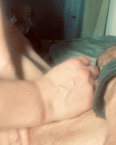 He loves the sloppy squeeze stroke n suck combo 😘