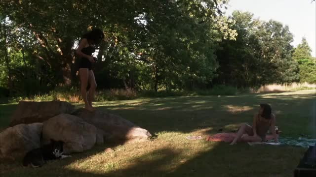 Jennifer Connelly - Pollock (2000) - old-timey black swimsuit, full sequence pt 1