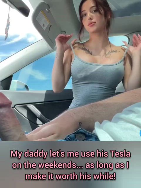 blowjob car car sex dad daddy daughter step-dad step-daughter clip