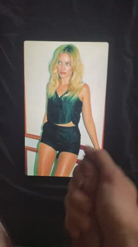 Cumtribute in Margot Robbie