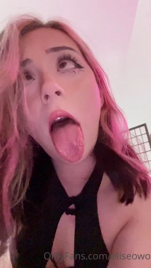 ahegao amateur cumshot onlyfans pornstar sex solo teen tongue tongue fetish clip