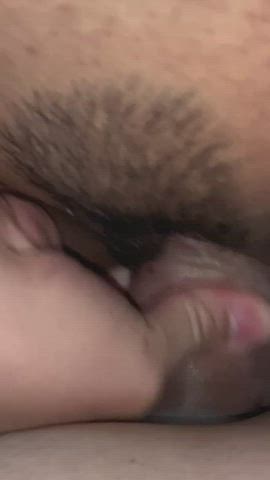 Love rubbing his cock on my hairy pussy before I put it in.. Porn GIF by hotlatinpinaycouple