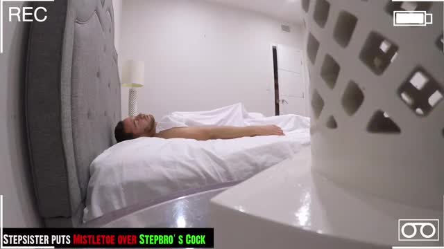 Stepsister Puts Mistletoe Over Stepbro's Cock - Naomi Blue