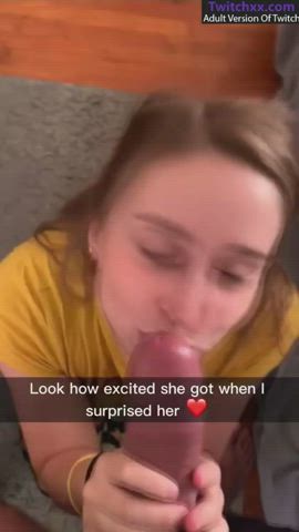 amateur babe blonde blowjob cum swallow cumshot onlyfans teen tiktok clip