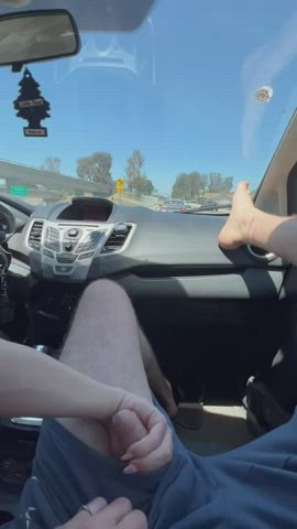 Amateur Blonde Blowjob Car Car Sex Couple Handjob OnlyFans clip