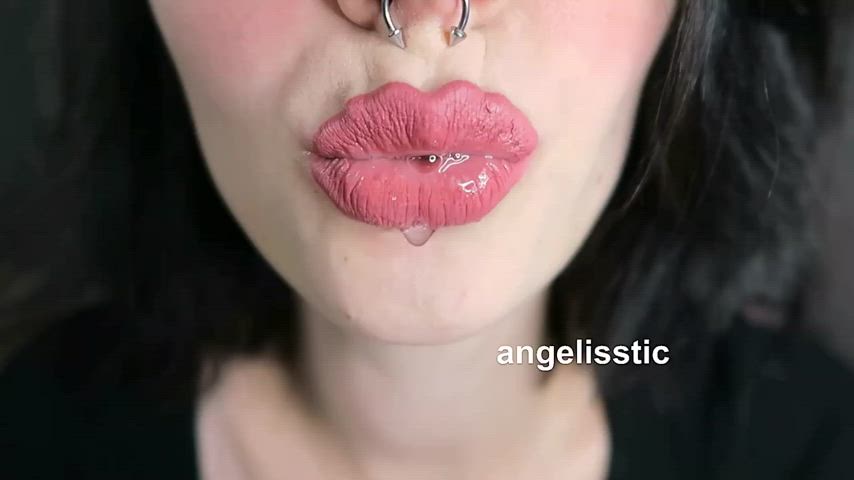 Drooling Lips Lipstick Lipstick Fetish Long Tongue Saliva Spit Tongue Fetish Porn