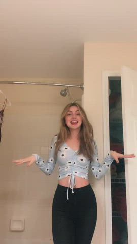 Bathroom Dancing Teen TikTok clip