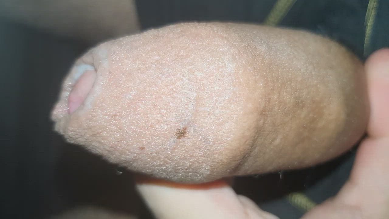 Close up play with my foreskin
