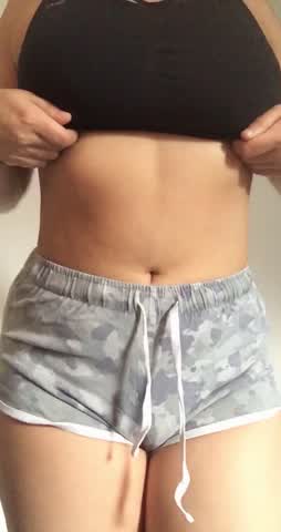 A lil reveal of what’s under my workout bra [OC]