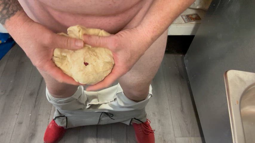 amateur cum cumshot food fetish male masturbation masturbating clip