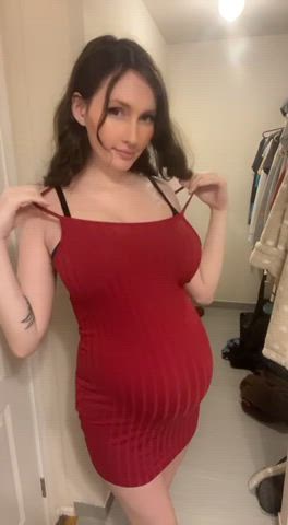 dress pregnant tits clip