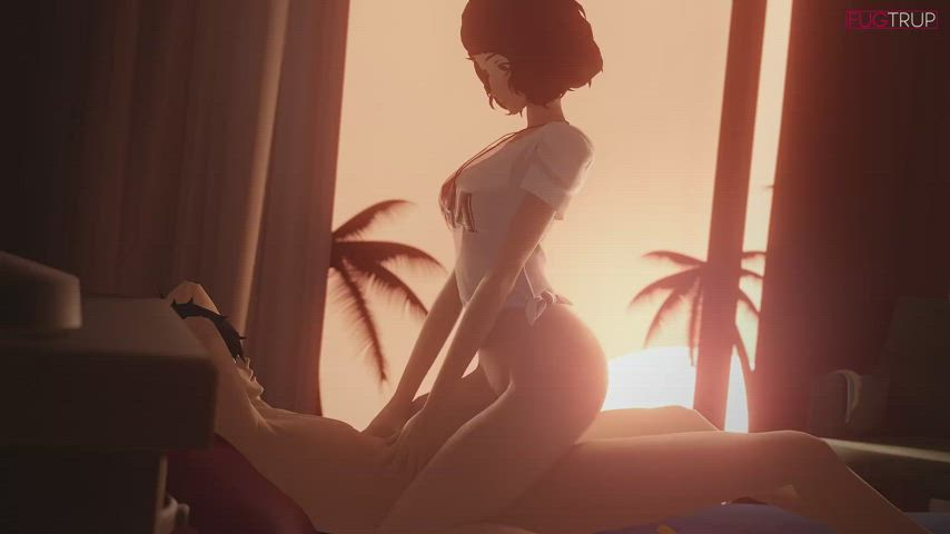 animation ass bubble butt cute nude riding rule34 sex teen clip