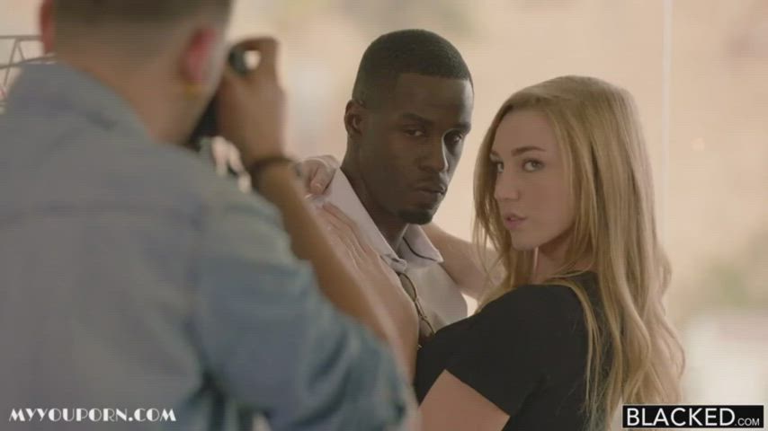 blonde cheating interracial clip