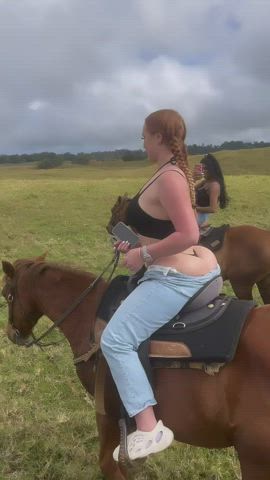 ass big ass cowgirl pawg redhead thong clip