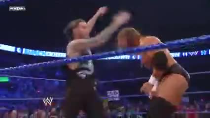 WWE SmackDown Jeff Hardy attacks Kozlov and Triple H 10/10/08