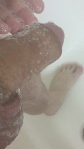 Soapy Shower Fun Brings Him Out of His Shell