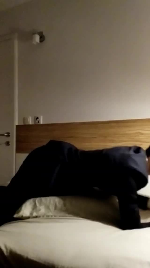 Dry humping a pillow