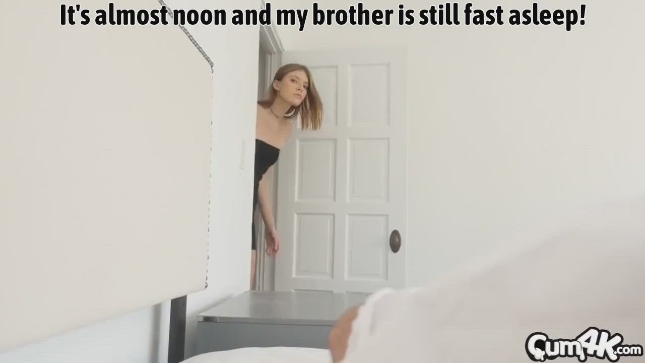 Woke up her brother by making him cum! [Incest] [Non/dub-con]