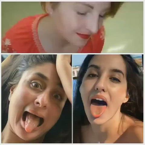 Bollywood Cum In Mouth Cumshot Desi Facial Indian Long Tongue Tongue Fetish clip
