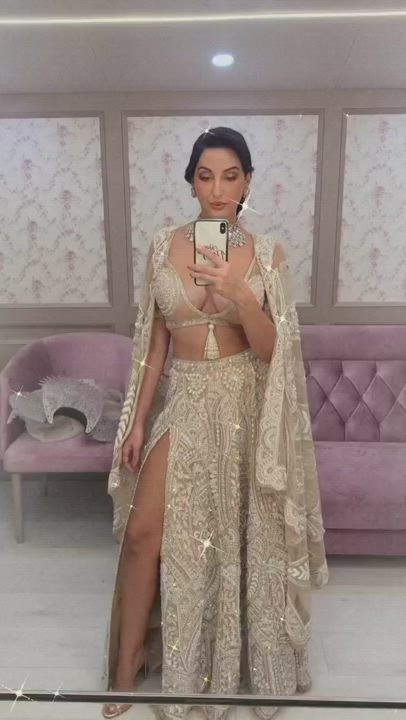 Can never be bored of this whore. NORA FUCKIN FATEHI. my cum queen.