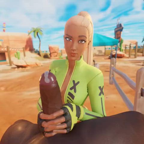 3d animation bbc fortnite handjob outdoor precum rule34 clip