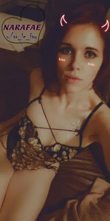 Bodysuit Goth Lingerie OnlyFans Pale Pierced Selfie Small Tits clip