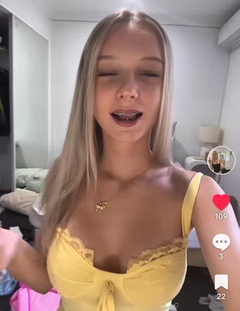 big tits braces teen clip