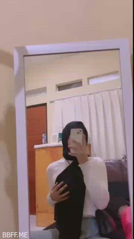 hijab malaysian mirror teasing clip