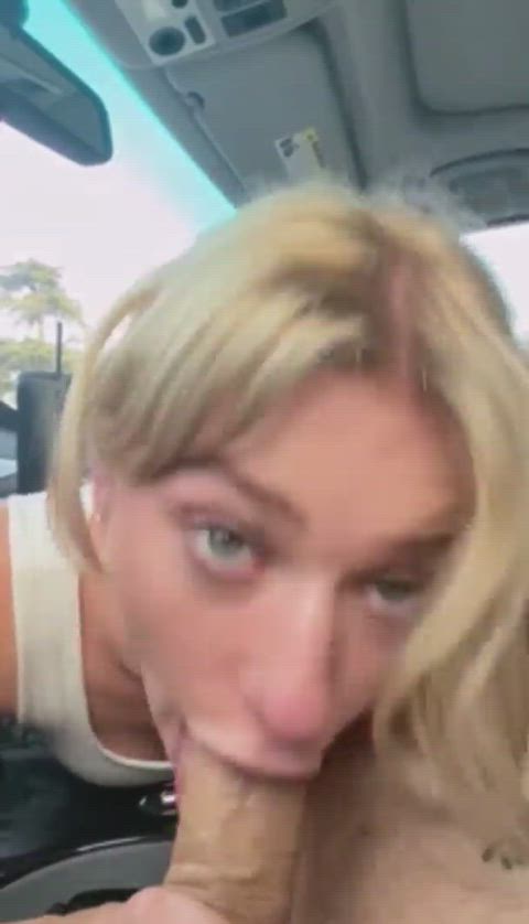 amateur blowjob car car sex cum cum in mouth deepthroat clip