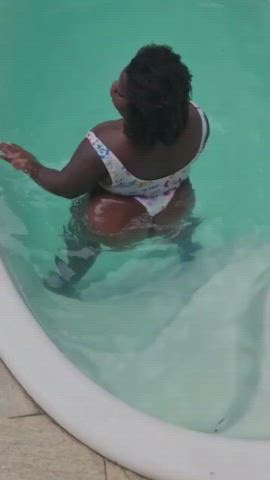 Ass BBW Big Ass Brazilian Ebony Swimsuit clip