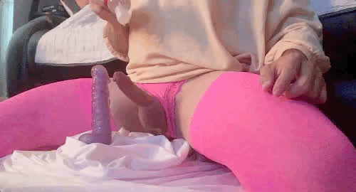 amateur masturbating dildo gay sissy lingerie crossdressing pink clip