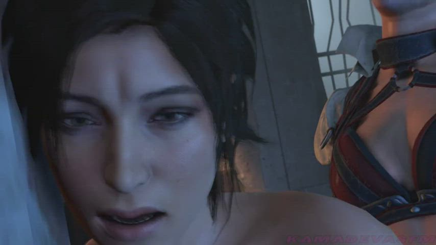 Harley Quinn fucking Lara Croft