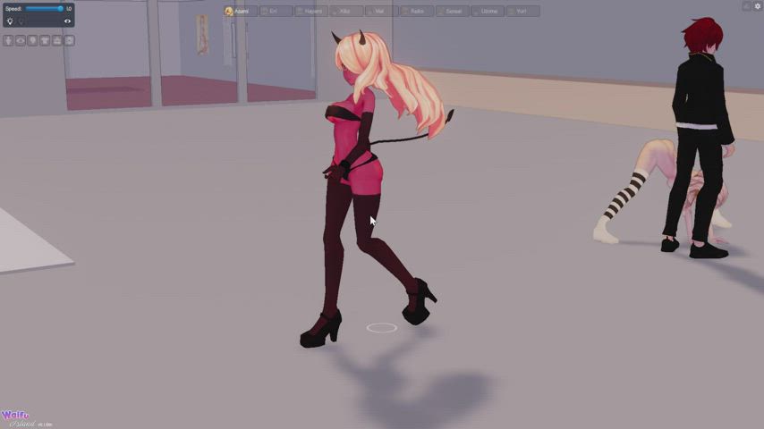 3D Anime Bouncing Tits clip