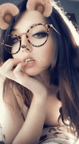 18 Years Old Cute Glasses Tease Porn GIF by it5j05h