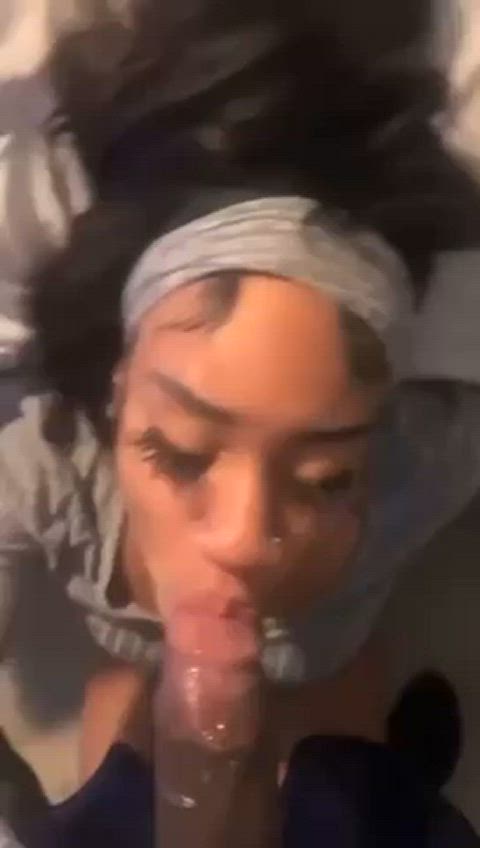 big dick blowjob cum ebony homemade sloppy clip