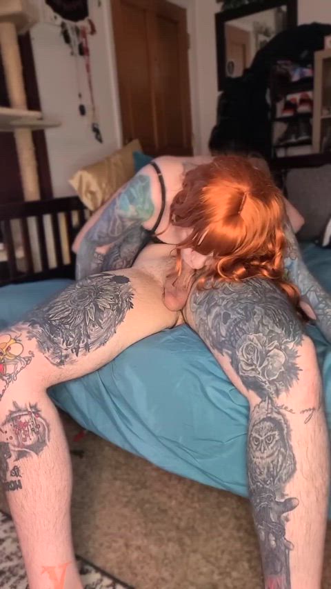 69 blowjob cock deepthroat milf onlyfans redhead clip