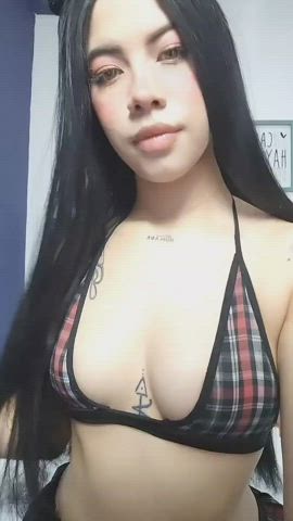 latina model seduction small tits tattoo teen teens tits webcam clip