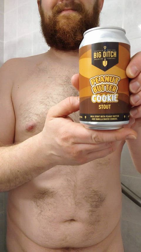 Pregaming with a Buffalo beer! Big Ditch PB Cookie Stout!