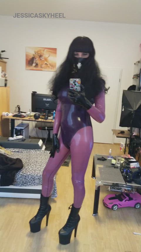 In my selfmade catsuit