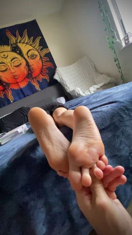 Rub my feet and squeeze my ass ;)