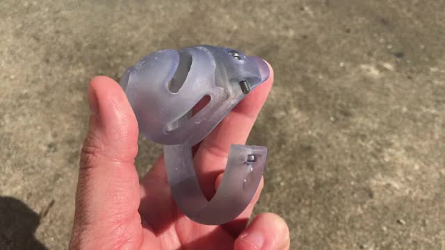 SLA 3D printed chastity device using biocompatible 3dresyn TFD70
