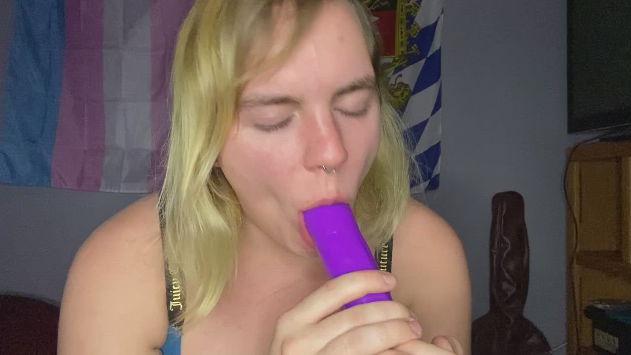 Deepthroat Dildo Masturbating clip