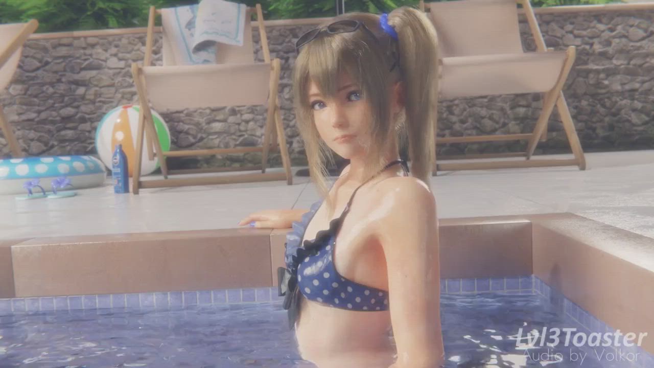 Marie Rose - Wardrobe Malfunction at the pool (Lvl3toaster) [Dead or Alive]