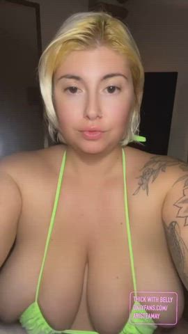 big tits boobs bouncing busty chubby curvy hotwife huge tits onlyfans white girl