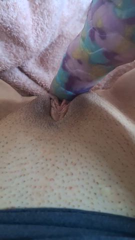 bad dragon dildo homemade masturbating nsfw pussy solo thick wet pussy clip