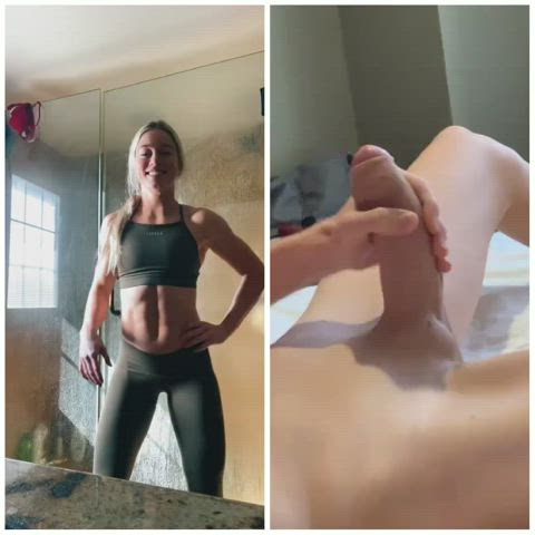 babecock muscular girl tiktok clip