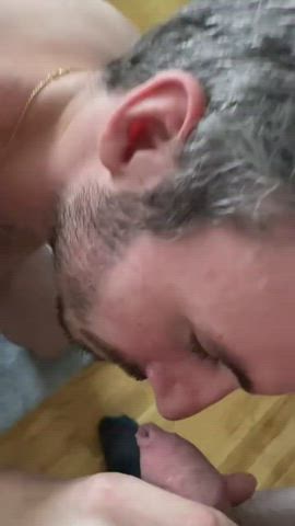 sniffing cheesy uncut cock is so satisfying..