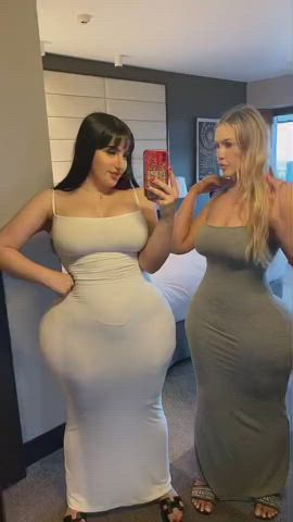 dress fake ass jiggling pawg shaking thick tight clip