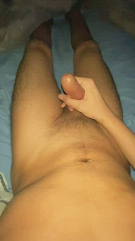 Stroking my cock