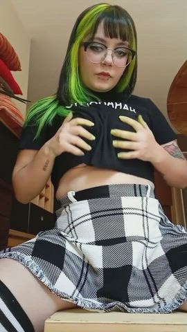 I hope you like girls with green hair and big areolas